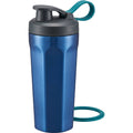 Rcvjn Twenty One Ounce Octagonal Vacuum Tumbler with Flip Spout and Loop Cobalt - Product view